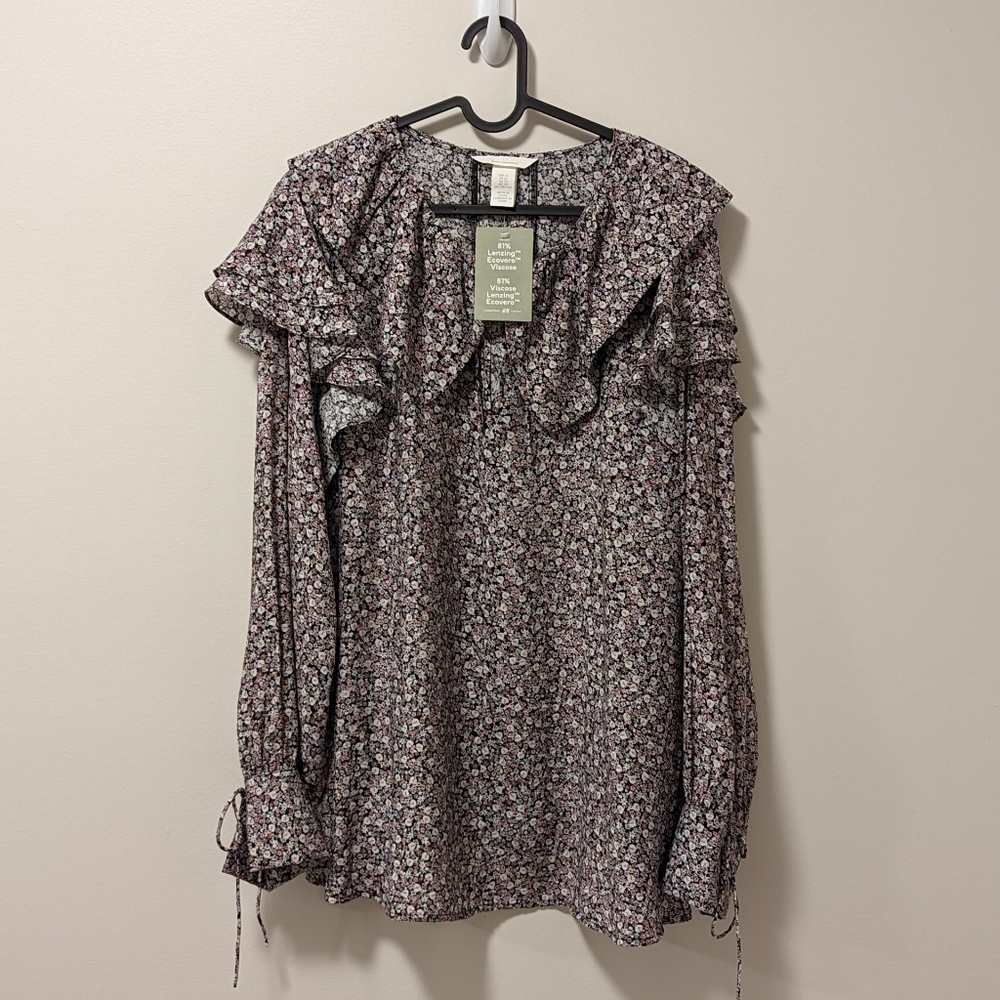 H&M Maternity Floral Flowy Top, XL